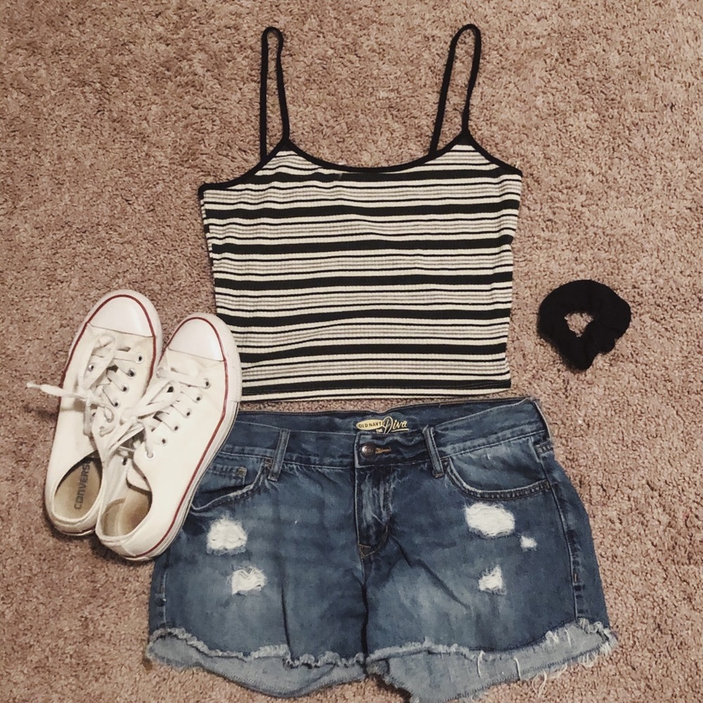 SALE / PacSun ♡ Ribbed Striped Cami Top